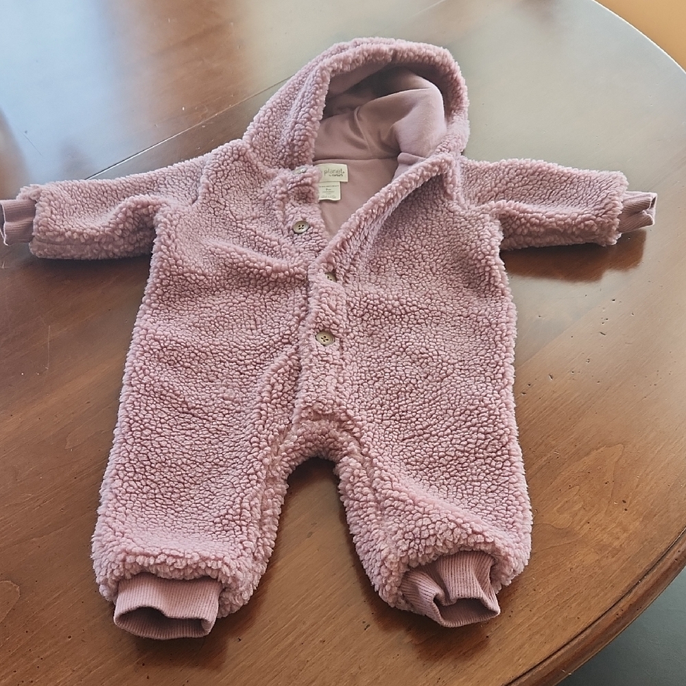 Carter's Pink Cozy Hooded Sherpa  Bunting